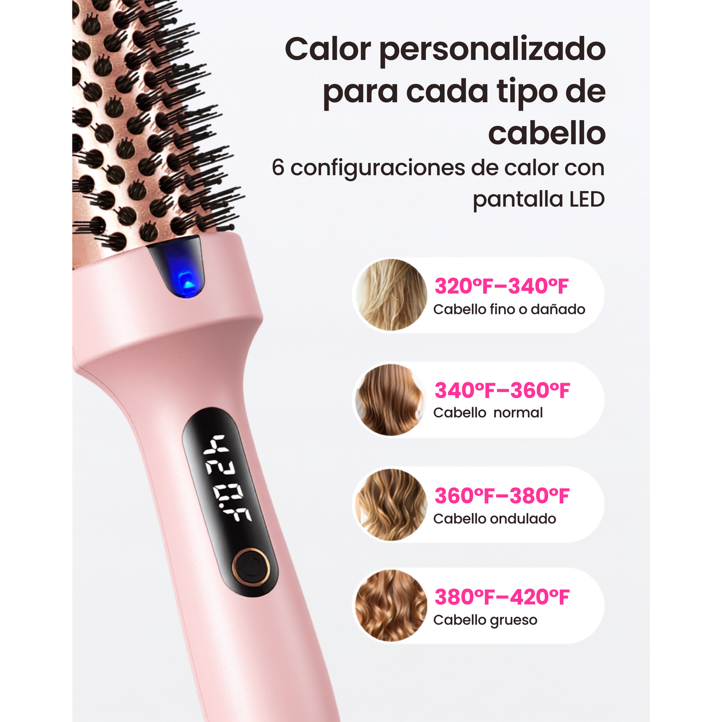 Cepillo Térmico con 6 niveles de calor