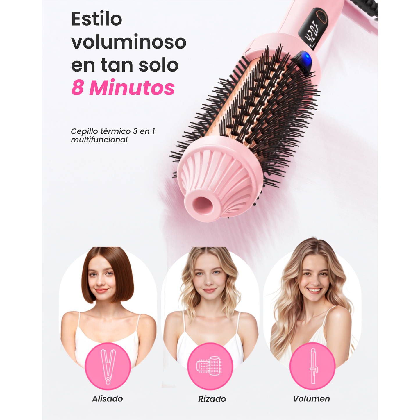 Cepillo Térmico con 6 niveles de calor